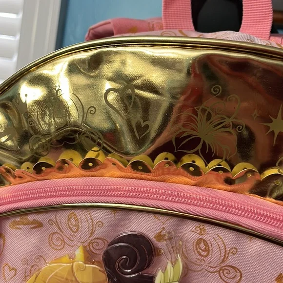 Disney Princess Backpack, Aurora, Tiana, Cinderella, Rapuzel, Milan, Meridia - Picture 2 of 8